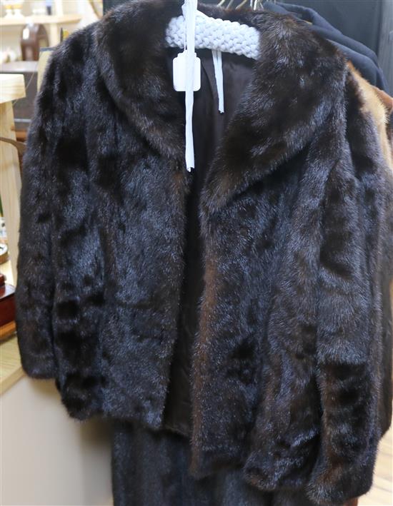 A ladys mink jacket